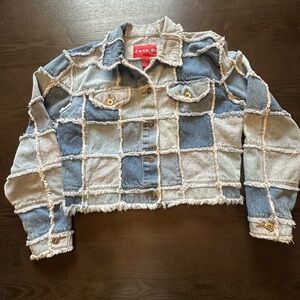 Zana Di Frayed patchwork Denim Jacket